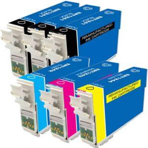 Epson 124 T124 Series (6-pack) Replacement Moderate Yield Ink Cartridges (3x Black, 1x Cyan, 1x Magenta, 1x Yellow)