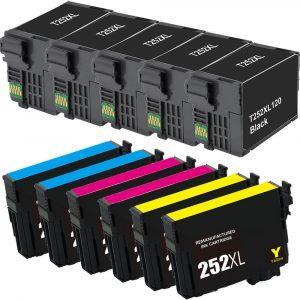 Epson 252XL T252XL Series (11-pack) Replacement High Yield Ink Cartridge (5x Black, 2x Cyan, 2x Magenta, 2x Yellow)