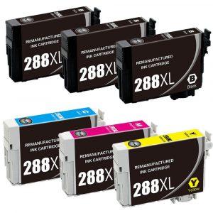 Epson 288XL T288XL Series (6-pack) Replacement High Yield Ink Cartridge (3x Black, 1x Cyan, 1x Magenta, 1x Yellow)
