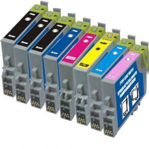 Epson 48 T048 Series (8-pack) Replacement Ink Cartridges (3x Black, 1x Cyan, 1x Magenta, 1x Yellow, 1x Light Cyan, 1x Light Magenta)