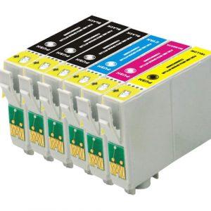 Epson 68 T068 Series (6-pack) Replacement High Yield Ink Cartridges (3x Black, 1x Cyan, 1x Magenta, 1x Yellow)