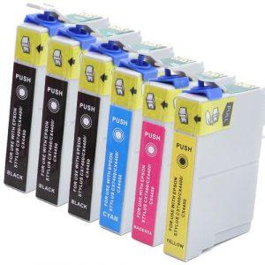 Epson 88 T088 Series (6-pack) Replacement High Yield Ink Cartridges (3x Black, 1x Cyan, 1x Magenta, 1x Yellow)