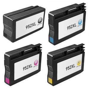 Replacement HP 952XL Combo Pack of 4 Ink Cartridges - High Yield (1x Black, 1x Cyan, 1x Magenta, 1x Yellow)