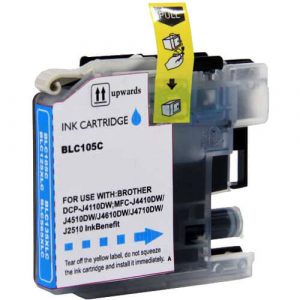 Brother LC105C Compatible Super High Yield Cyan Ink Cartridge (LC105 Series)