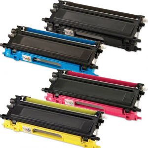 Brother TN210 (4-pack) Compatible Laser Toner Cartridges (1x Black, 1x Cyan, 1x Magenta, 1x Yellow)