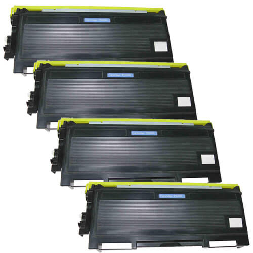 Brother TN650 (4-pack) Compatible High Yield Black Laser Toner Cartridges