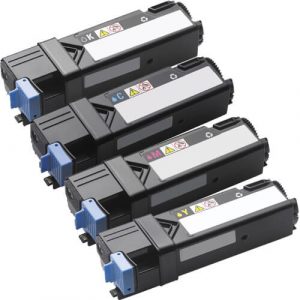 Compatible (4-pack) High Yield Toner Cartridges for Dell 1320 (1x Black, 1x Cyan, 1x Magenta, 1x Yellow)
