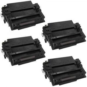 HP 11X / Q6511X (4-pack) Replacement High Yield Black Laser Toner Cartridges