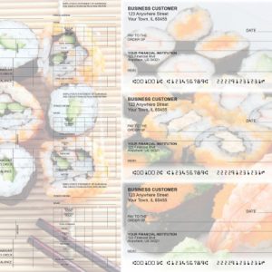 Japanese Cuisine Dual Purpose Voucher Business Checks