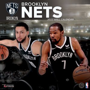 Brooklyn Nets 2023 12" x 12" Team Wall Calendar