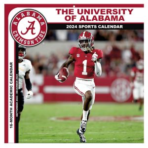 Alabama Crimson Tide 2024 12'' x 12'' Team Wall Calendar