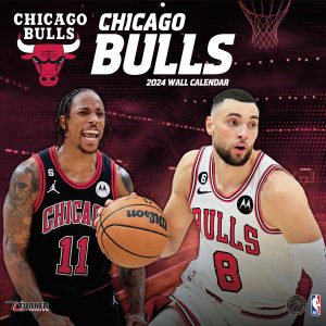 Chicago Bulls 2024 12'' x 12'' Team Wall Calendar
